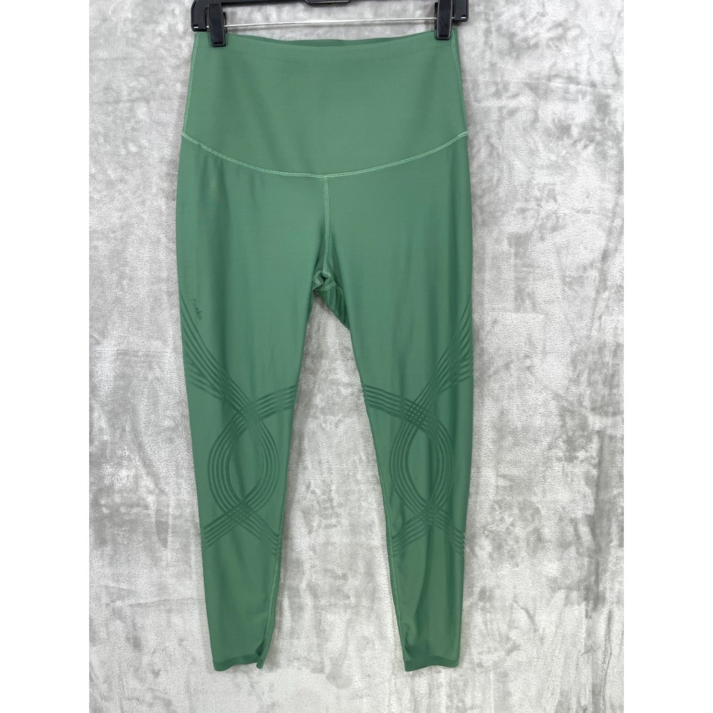 Fanka Women's Size L? High Waisted Body Sculpt Reversible Leggings GREEN Lift